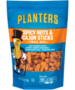 Planters Spicy Nuts and Cajun Stick Trail Mix, 6 oz Bag