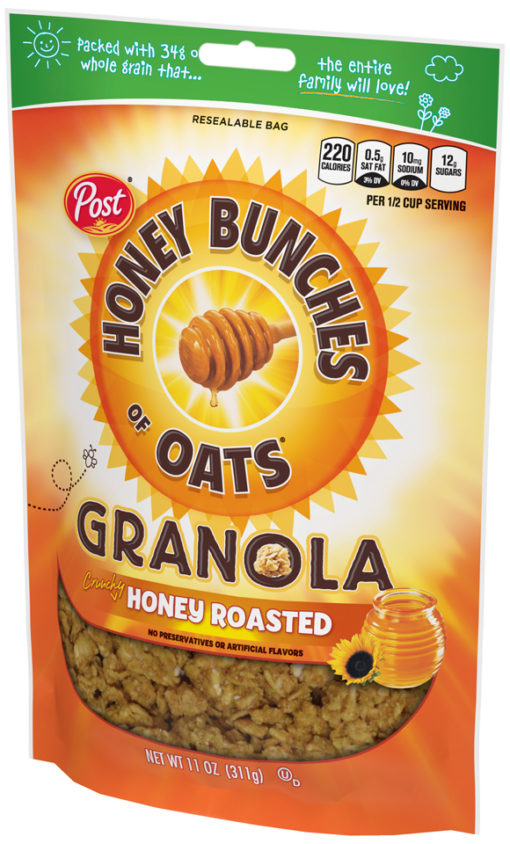Post Honey Bunches Of Oats, Granola, Honey Roasted, 11 Oz