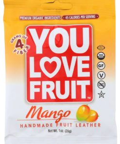 (12 Pack) You Love Fruit Mango Handmade Fruit Leather, 1 Oz.
