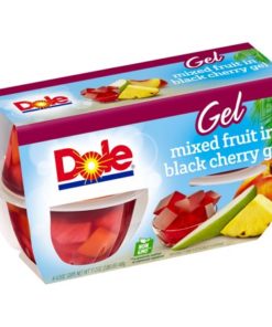 (16 Cups) Dole Fruit Bowls Mixed Fruit in Black Cherry Gel, 4.3 oz cups