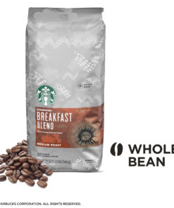 Starbucks Medium Roast Whole Bean Coffee — Breakfast Blend — 1 bag (20 oz.)