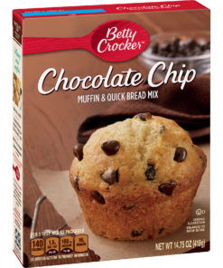 (4 Pack) Betty Crocker Chocolate Chip Muffin and Quick Bread Mix, 14.75 oz