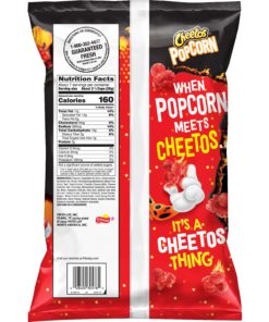 Cheetos Flamin’ Hot Popcorn, 6.5 oz Bag