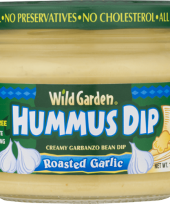 (2 Pack) Wild Garden Hummus Dip Roasted Garlic, 10.74 Oz.
