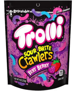 Trolli Sour Brite Crawlers Very Berry, 9 Oz., Bag