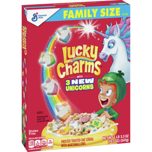 Lucky Charms, Marshmallow Cereal, Gluten Free, 19.3 oz