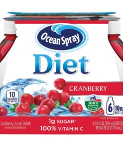 (2 pack) Ocean Spray Diet Juice, Cranberry, 10 Fl Oz, 6 Count