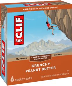 CLIF BAR – Energy Bars – Crunchy Peanut Butter – 2.4 Ounce Protein Bars – 6 Count (Packaging May Vary)