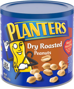 Planters Dry Roasted Peanuts, 52 oz Can