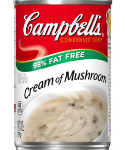 Campbell’s Condensed 98% Fat Free Cream of Mushroom Soup, 10.5 oz. Can