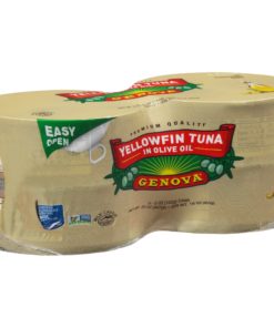 (4 Cans) Genova Yellowfin Tuna in Olive Oil, 5 oz
