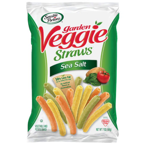 Sensible Portions Sea Salt Garden Veggie Straws, 7 Ounce Bag