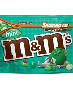 M&M’S Mint Dark Chocolate Candy Sharing Size, 9.6 Oz. Bag