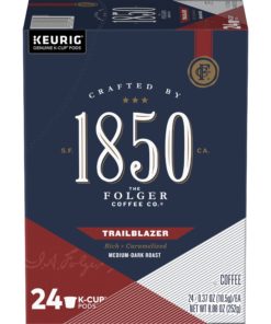 1850 Brand Coffee Trailblazer K-Cup Pods, Medium-Dark Roast Coffee, 24-Count