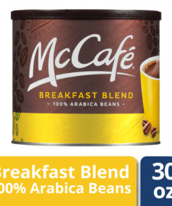 McCafe Light Roast Breakfast Blend Ground Coffee, Caffeinated, 30 oz Can