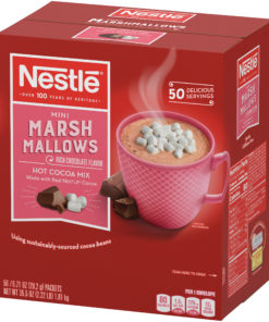 Nestle Hot Cocoa Mix, Rich Chocolate Hot Cocoa with Mini Marshmallows, Single Serve Hot Chocolate Packets, 50 Ct
