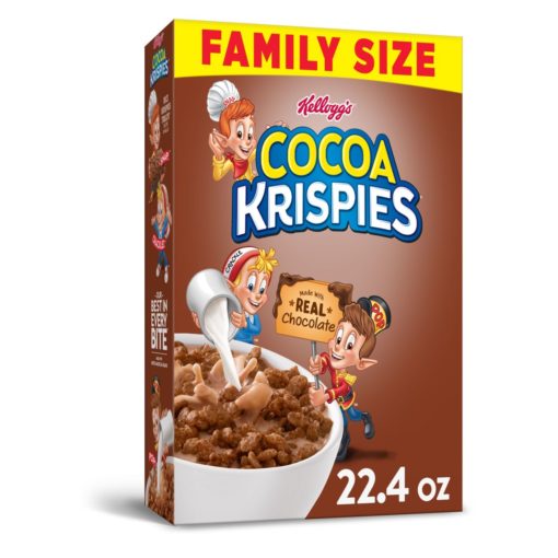 Kellogg’s Cocoa Krispies Breakfast Cereal Original Family Size 22.4 Oz