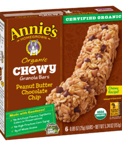 Annie’s Organic Chewy Peanut Butter Chocolate Chip Granola Bars 6 Ct 5.34 oz