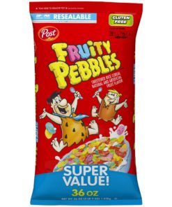 Post Fruity Pebbles Gluten Free Breakfast Cereal, 36 Oz Bag