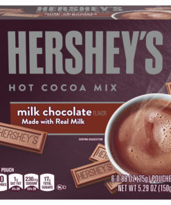 Hershey’s Milk Chocolate Hot Cocoa Mix, 6 ct – Packets, 5.29 oz Box
