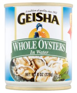 (3 Pack) Geisha Whole Oysters in Water, 8 oz