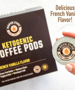 Rapid Fire Ketogenic Coffee Pods, French Vanilla Flavor, 8.48 oz., 16 pods
