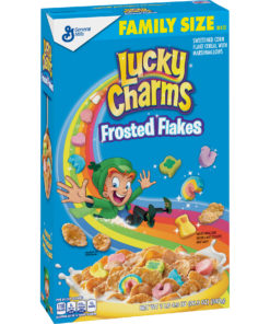 Lucky Charms Frosted Flakes, Marshmallow Cereal, 20.9 oz