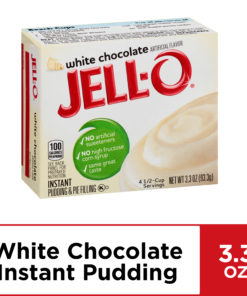 (4 Pack) Jell-O Instant White Chocolate Pudding & Pie Filling, 3.3 oz Box