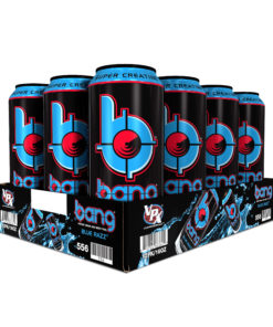 Bang Blue Razz Energy Drink with Super Creatine, 16oz 12pk