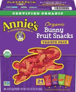 Annie’s Organic Bunny Fruit Snacks, Variety Pack, 24 ct, 0.8 oz