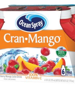 (2 pack) Ocean Spray Juice, Cran-Mango, 10 Fl Oz, 6 Count