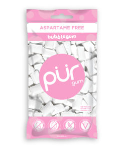 PUR Gum, Aspartame Free Bubblegum Gum, 55pcs