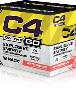Cellucor C4 On The Go Pre Workout Energy Drink, Watermelon, 10 Fl Oz, 12 Ct