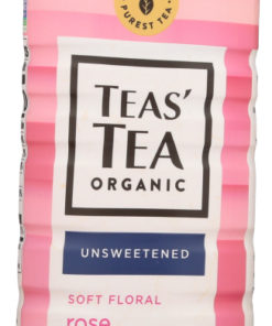 (12 Pack) Teas’ Tea Unsweetened Tea Rose Green, 16.9 Fl. Oz.