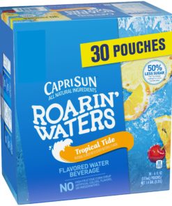 Capri Sun Roarin’ Waters Tropical Tide Flavored Water Beverage, 30 ct – 6 fl oz Pouches