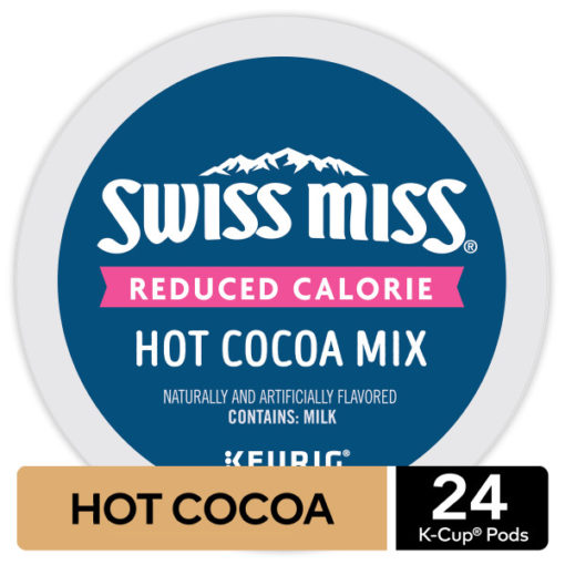 Swiss Miss Reduced Calorie Hot Cocoa, Keurig K-Cup Pod, 24 Ct