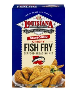 (3 Pack) Lousiana Fish Fry Products Seasoned Crispy Fish Fry Seafood Breading Mix, 22 oz