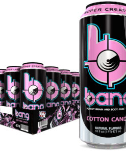 Bang Cotton Candy Energy Drink with Super Creatine, 16oz 12pk