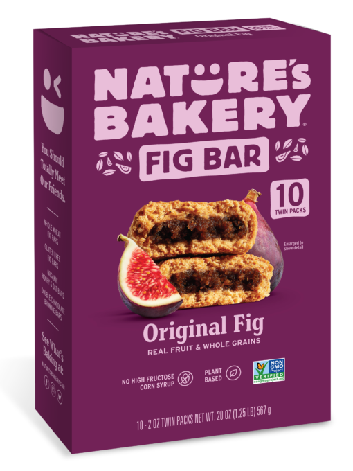 Nature’s Bakery Whole Wheat Original Fig Bar, 10 Twin Packs, 2 Oz each