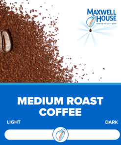 Maxwell House Original Roast Ground Coffee K Cups, Caffeinated, 48 ct – 16.6 oz Box