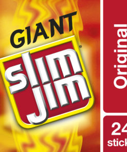 Slim Jim Giant Smoked Meat Sticks Original Flavor 0.97 oz. 24-Count