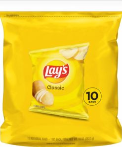 Lay’s Classic Potato Chips, 1 oz Bags, 10 Count