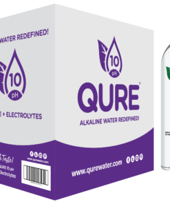 Qure Alkaline Water, 33.8 Ounce (Pack of 12)