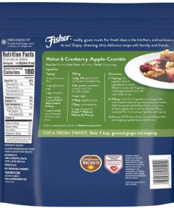FISHER Chef’s Naturals Walnut Halves & Pieces, 32 oz, Naturally Gluten Free, No Preservatives, Non-GMO