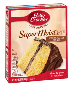 (2 pack) Betty Crocker Super Moist Butter Recipe Yellow Cake Mix, 15.25 oz