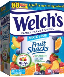 Welch’s Fruit Snacks, Mixed Fruit, 80 ct, 0.9 oz