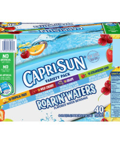Capri Sun Roarin’ Waters Flavored Water Variety Pack, 40 ct – 6 fl oz Pouches