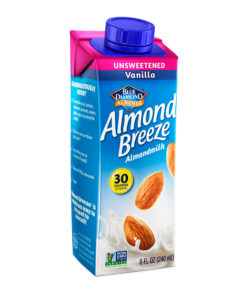Almond Breeze Almond Milk, Unsweetened Vanilla 8 fl oz, 4 count