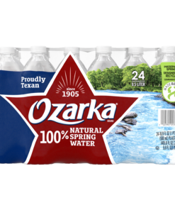 OZARKA Brand 100% Natural Spring Water, 16.9-ounce plastic bottles (Pack of 24)