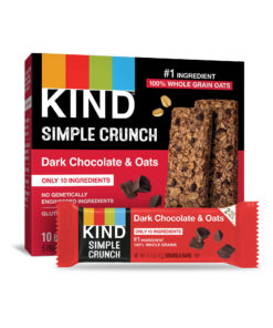 KIND Simple Crunch Granola Bars, Oats & Dark Chocolate, Gluten Free, 1.4oz, 5 Count